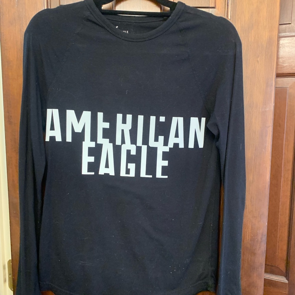 Black American eagle long sleeve shirt